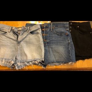 3 Madewell Shorts 27P Bundle Preloved